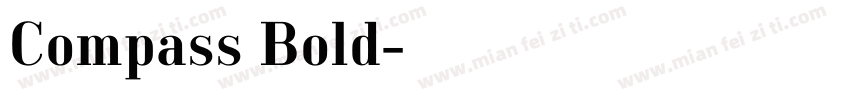Compass Bold字体转换
